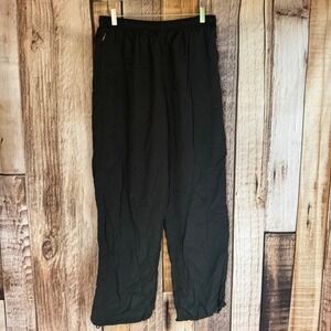 Abercrombie & Fitch Pants Black Nylon Track Athletic Style Casual Size Large NWT